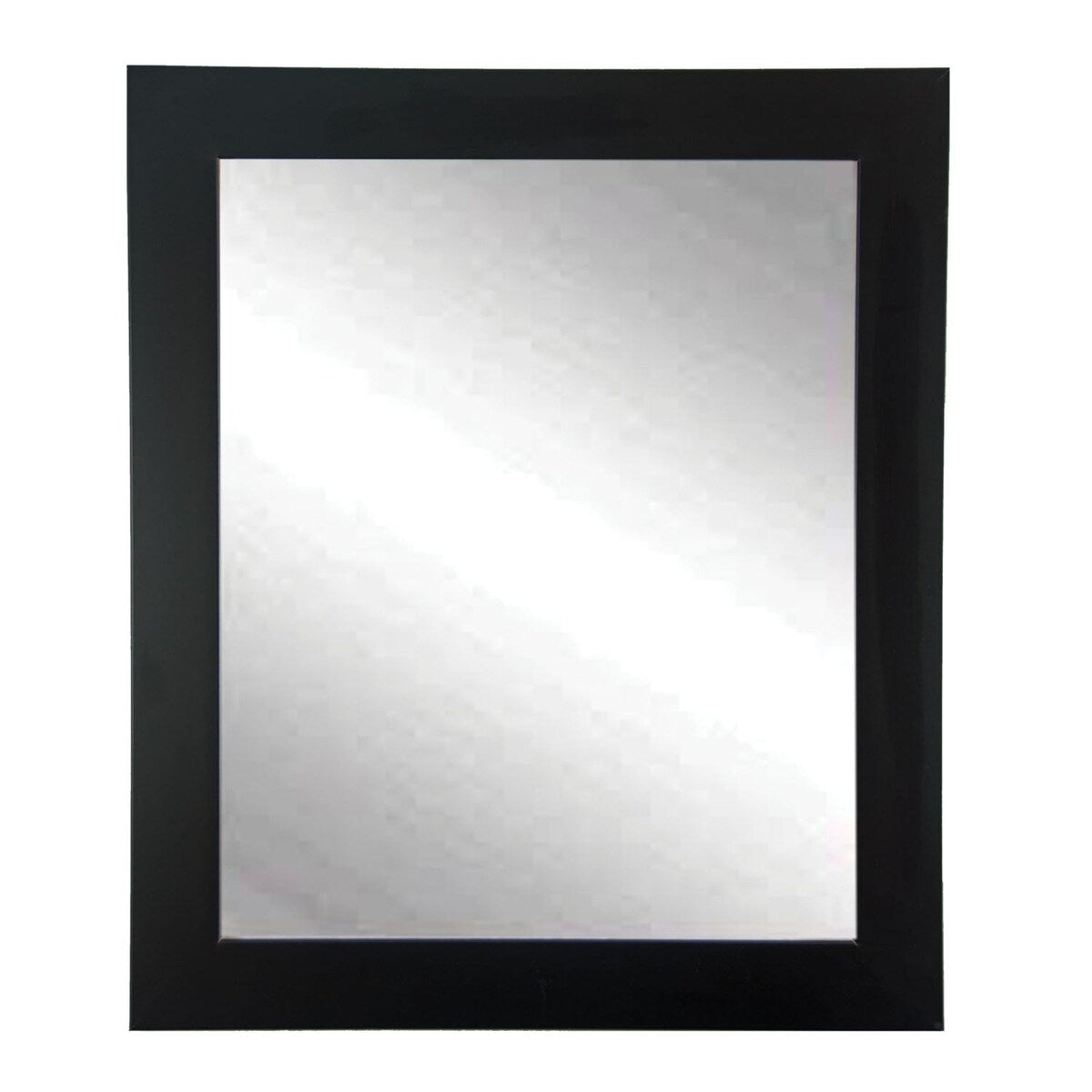 BrandtWorks Matte Black Wall Mirror 32" x 50" - 32" x 50"