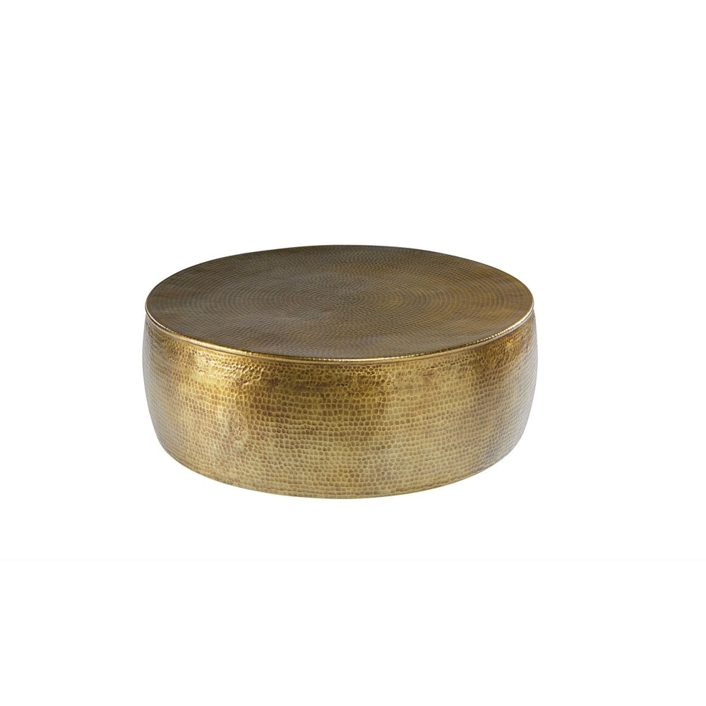 Brass Cala Hammered Coffee Table