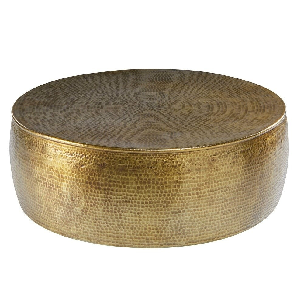 Brass Cala Hammered Coffee Table