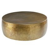 Brass Cala Hammered Coffee Table