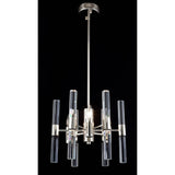 Brass Metal Pendant Lighting With Clear Crystal Rod