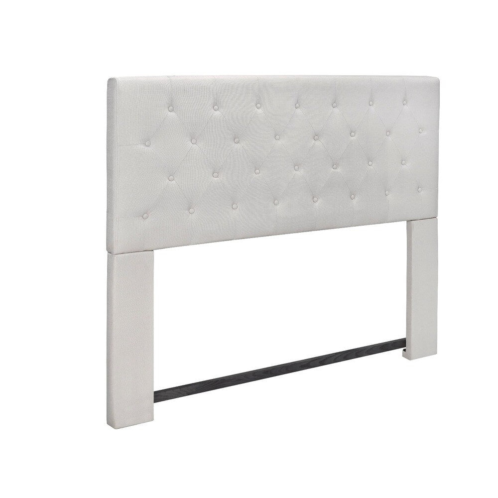 Brassex 366QF-BEI Queen/Double Tufted Headbaord, Beige