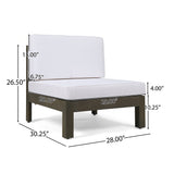 Brava 9-piece Acacia Wood Sectional Sofa Set by Christopher Knight Home