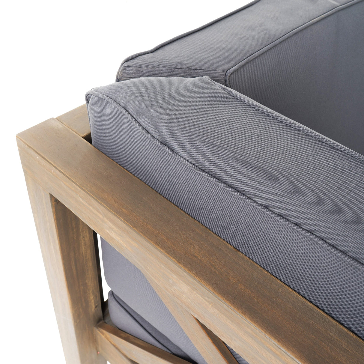 Brava Acacia Outdoor Sectional Chat Set by Christopher Knight Home - 88.50" L x 88.50" W x 26.50" H