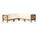 Brava Outdoor 5-Seat Acacia Wood Sofa Set by Christopher Knight Home