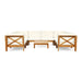 Brava Acacia Wood Outdoor Sectional Sofa by Christopher Knight Home