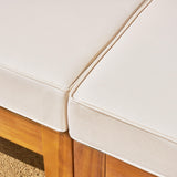 Brava 9-piece Acacia Wood Sectional Sofa Set by Christopher Knight Home