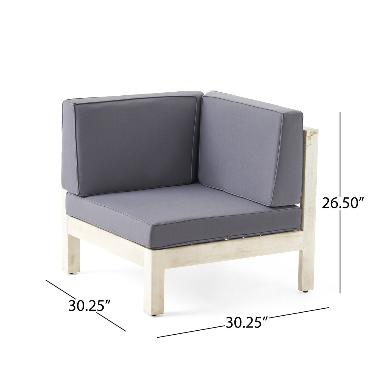 Brava Outdoor Acacia Wood 5 Seater Sectional Sofa Set with Coffee Table by Christopher Knight Home