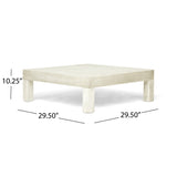 Brava Outdoor Acacia Wood 5 Seater Sectional Sofa Set with Coffee Table by Christopher Knight Home