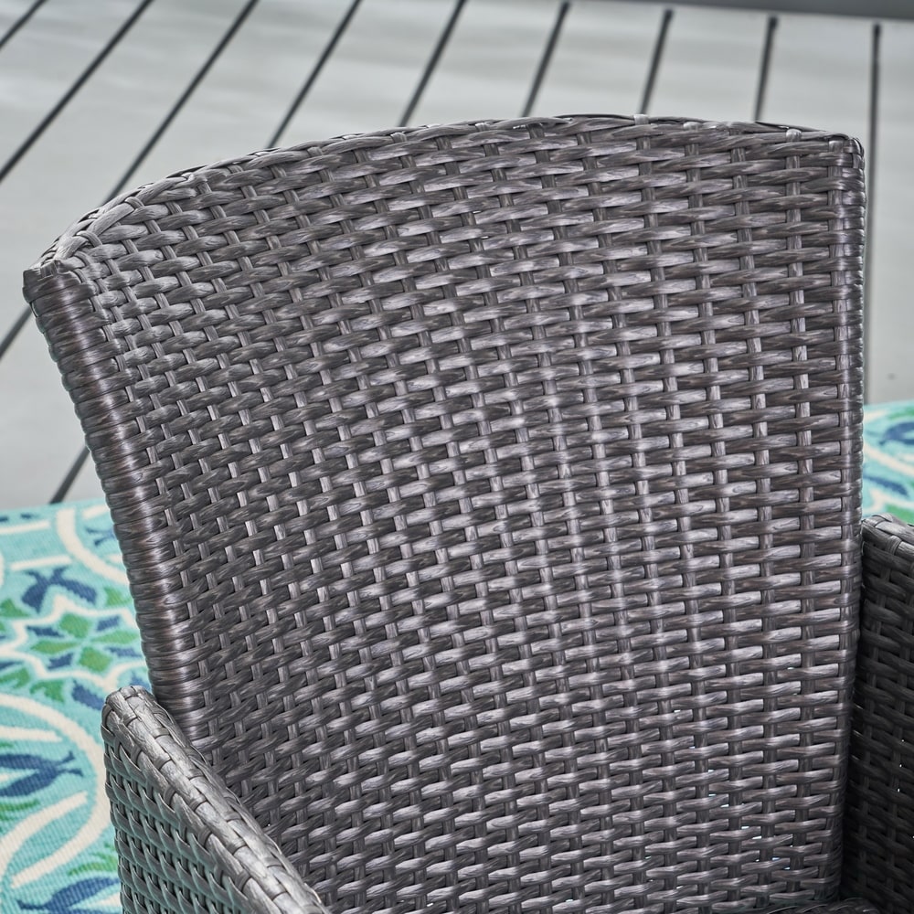 Brayden Outdoor 3-piece Wicker Bistro Set by Christopher Knight Home - N/A