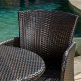 Brayden Outdoor 3-piece Wicker Bistro Set by Christopher Knight Home - N/A