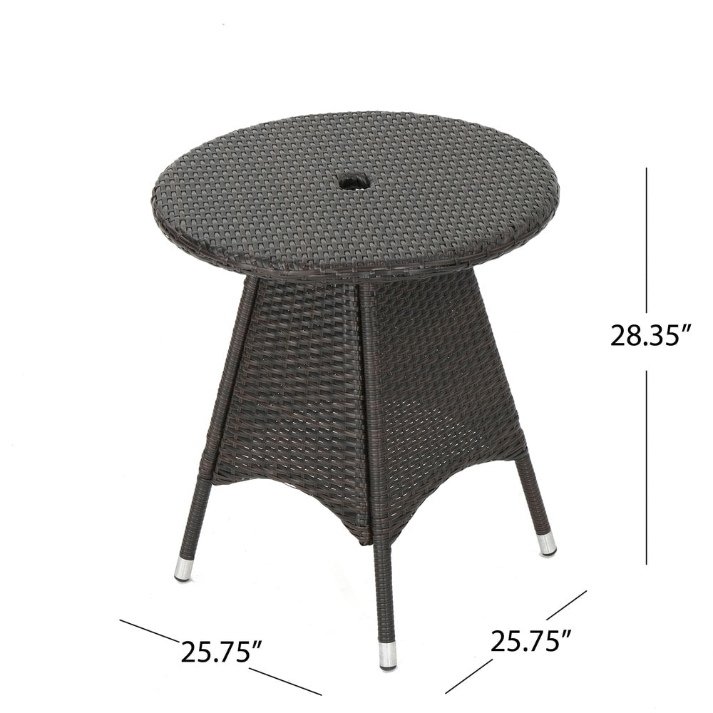 Brayden Outdoor 3-piece Wicker Bistro Set by Christopher Knight Home - N/A