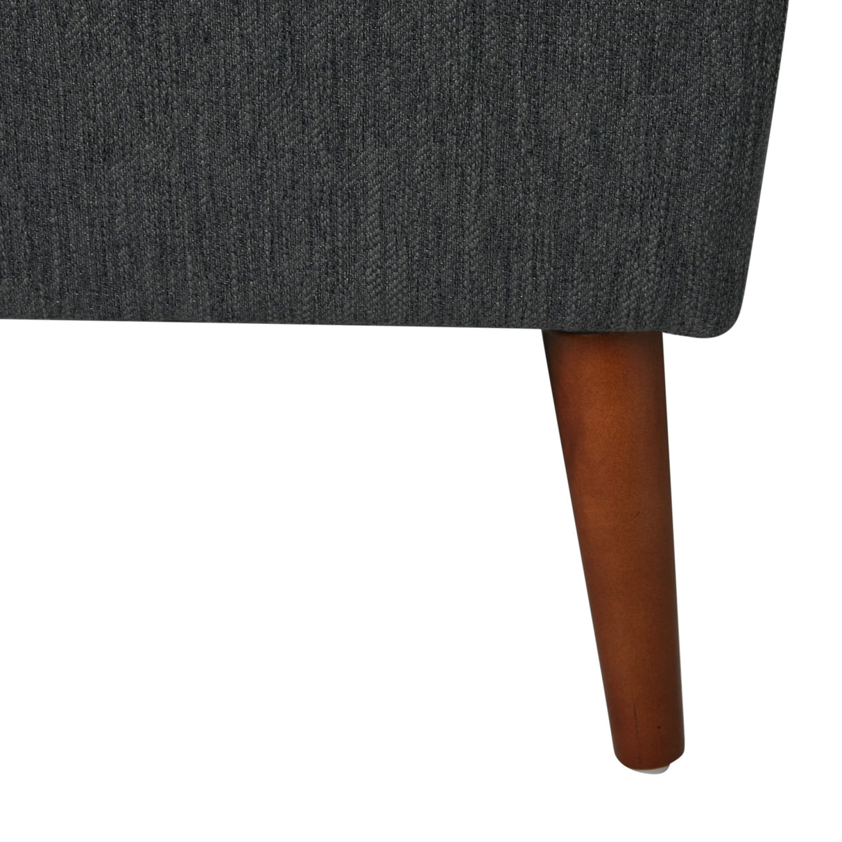 Braymer Mid-Century Modern Fabric Settee with Nailhead Trim by Christopher Knight Home