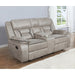 Brazelton Upholstered Glider Loveseat with Console