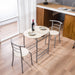 Breakfast Table Dining Table and Chair 3 Piece Set for Kitchen Living Dinning Room
