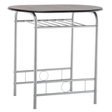Breakfast Table Dining Table and Chair 3 Piece Set for Kitchen Living Dinning Room
