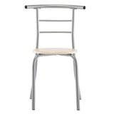 Breakfast Table Dining Table and Chair 3 Piece Set for Kitchen Living Dinning Room