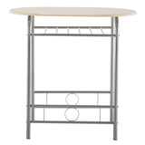 Breakfast Table Dining Table and Chair 3 Piece Set for Kitchen Living Dinning Room