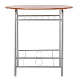 Breakfast Table Dining Table and Chair 3 Piece Set for Kitchen Living Dinning Room