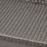 Breakwater Outdoor 5 Piece Wood and Wicker Chat Set with Fire Pit by Christopher Knight Home