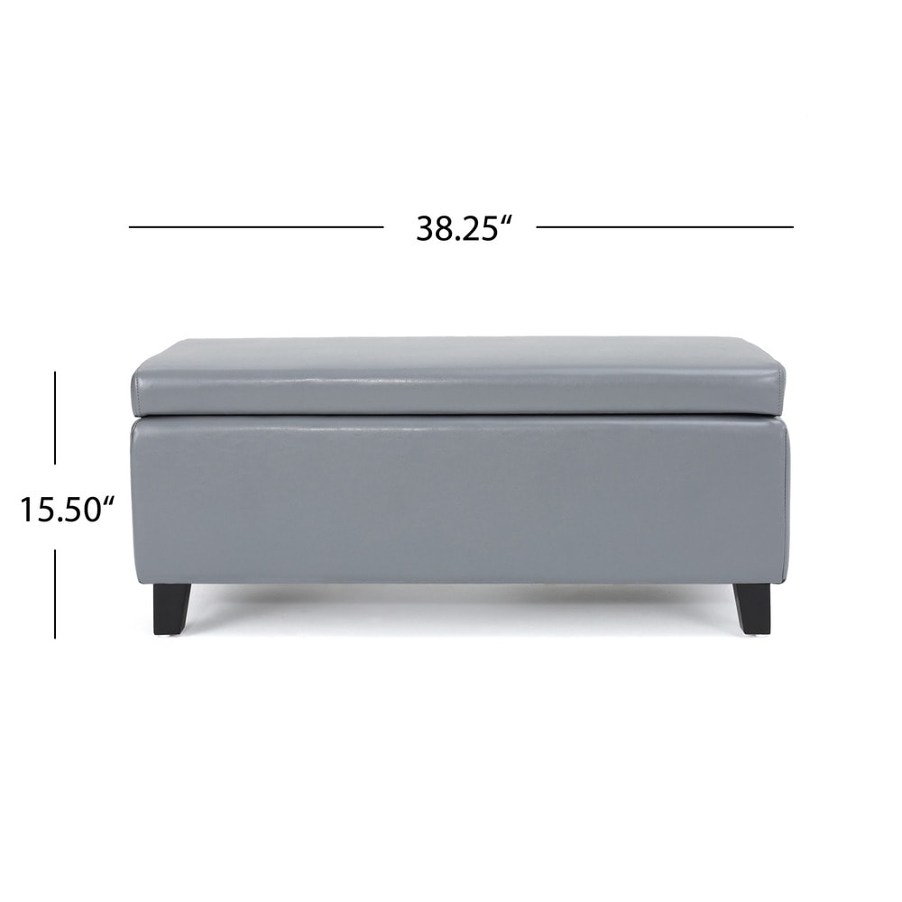 Breanna Upholstered Storage Ottoman by Christopher Knight Home