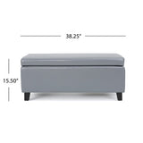 Breanna Upholstered Storage Ottoman by Christopher Knight Home