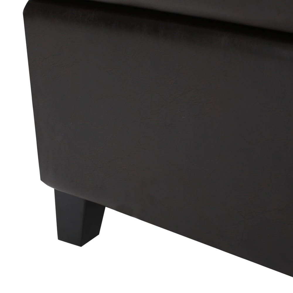 Breanna Upholstered Storage Ottoman by Christopher Knight Home