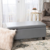 Breanna Upholstered Storage Ottoman by Christopher Knight Home