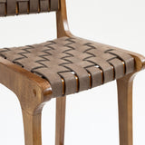 Breathe Leather Woven Counter Height Stool (Set of 2)