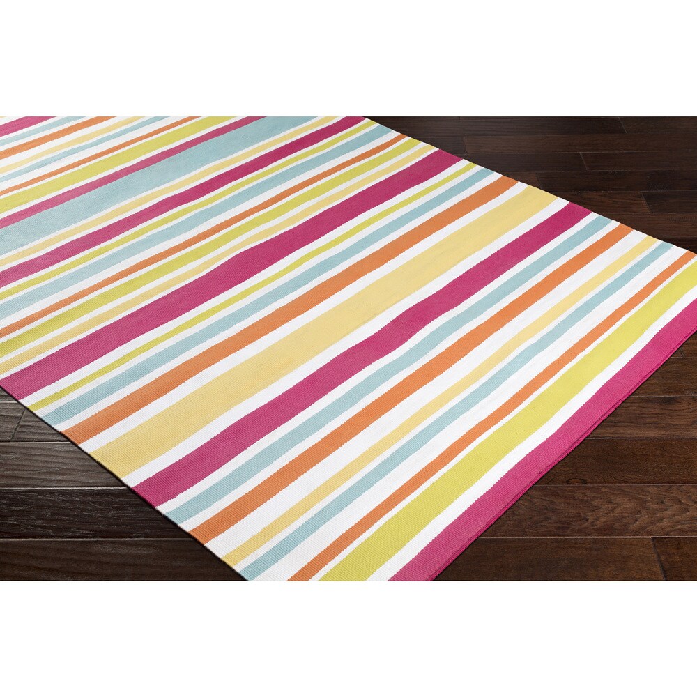 Breisgau Traditional Striped Indoor/ Outdoor Area Rug - 8' x 10'
