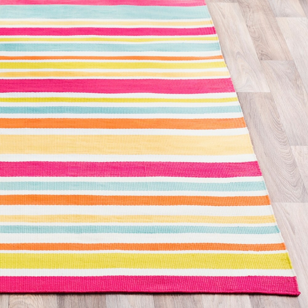 Breisgau Traditional Striped Indoor/ Outdoor Area Rug - 8' x 10'