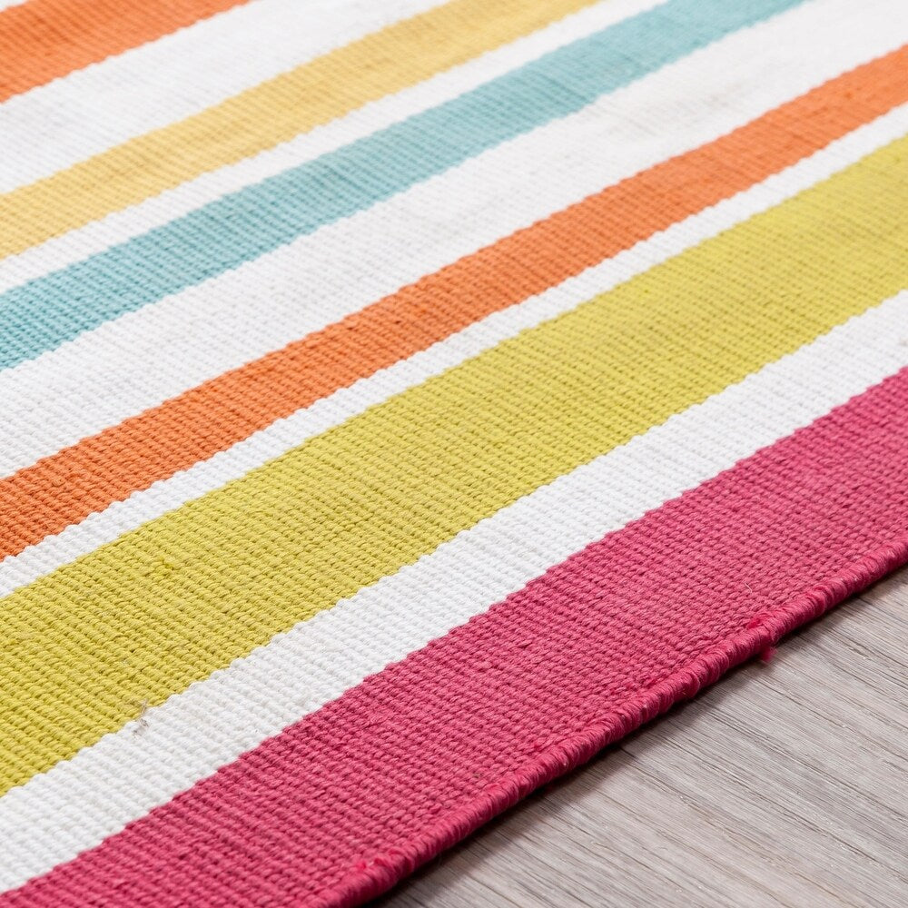Breisgau Traditional Striped Indoor/ Outdoor Area Rug - 8' x 10'