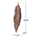 Bremen Indoor Aluminum Handcrafted Leaf Wall Decor by Christopher Knight Home
