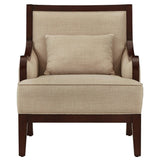 Copper Grove Honnef Espresso Wood Transitional Accent Chair
