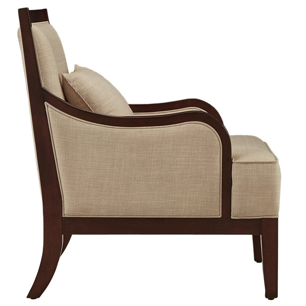 Copper Grove Honnef Espresso Wood Transitional Accent Chair