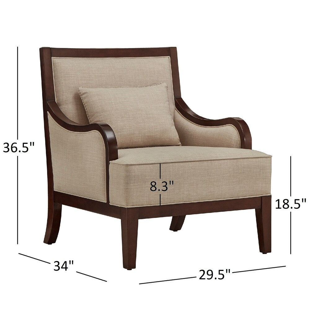 Copper Grove Honnef Espresso Wood Transitional Accent Chair