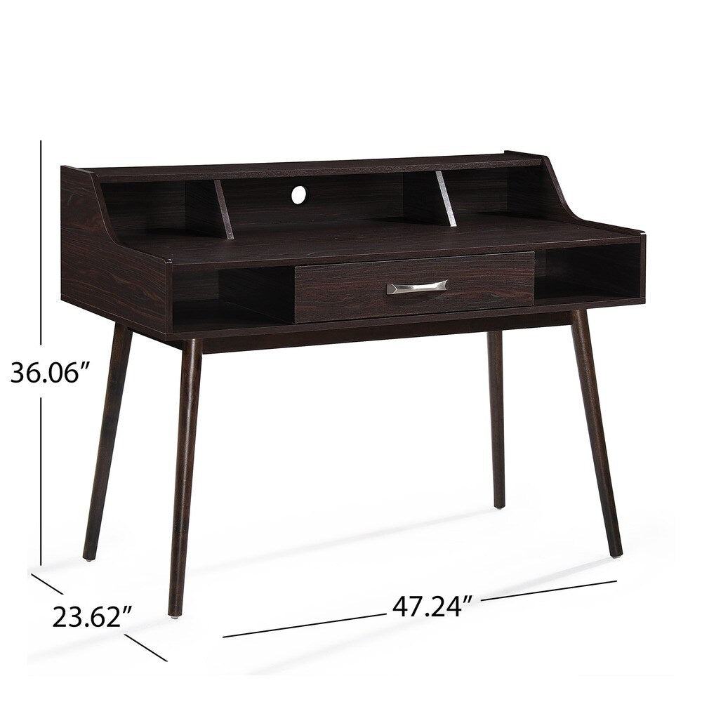 Brenda Mid Century Modern Wood 2-piece Home Office Set by Christopher Knight Home
