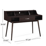 Brenda Mid Century Modern Wood 2-piece Home Office Set by Christopher Knight Home