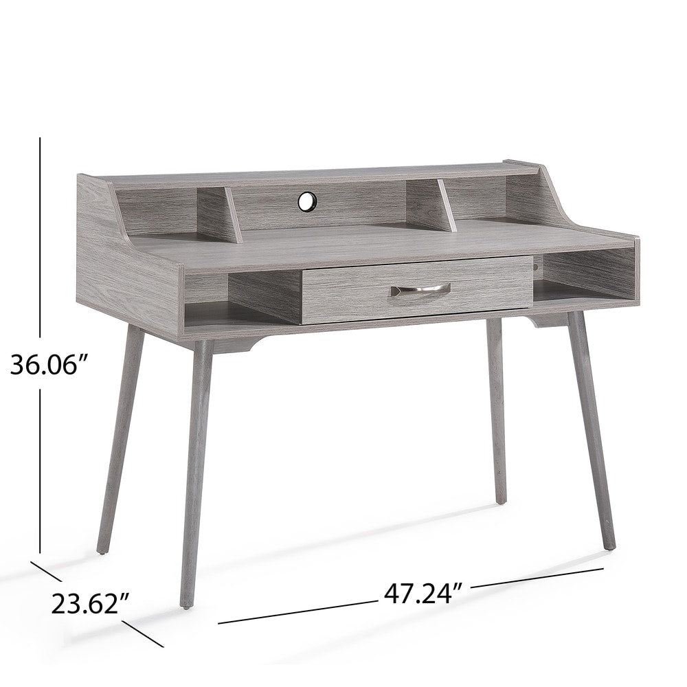Brenda Mid Century Modern Wood 2-piece Home Office Set by Christopher Knight Home