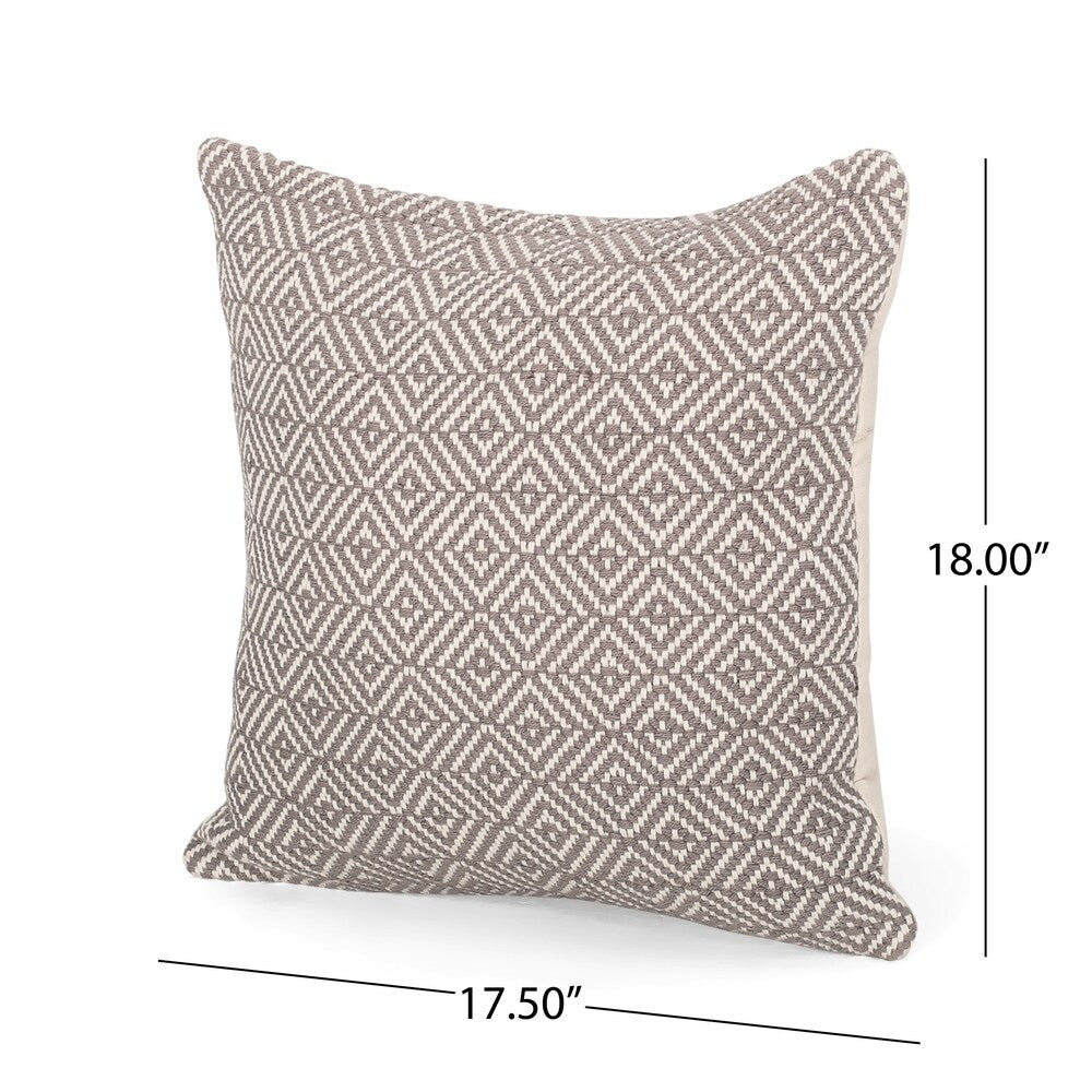 Armco Modern Fabric Throw Pillow Cover by Christopher Knight Home