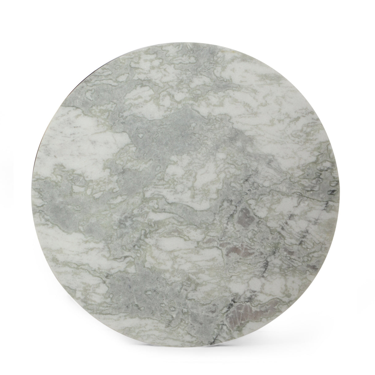 Brenizer Modern Glam Handcrafted Marble Top Side Table by Christopher Knight Home - 17.00" L x 17.00" W x 19.50" H