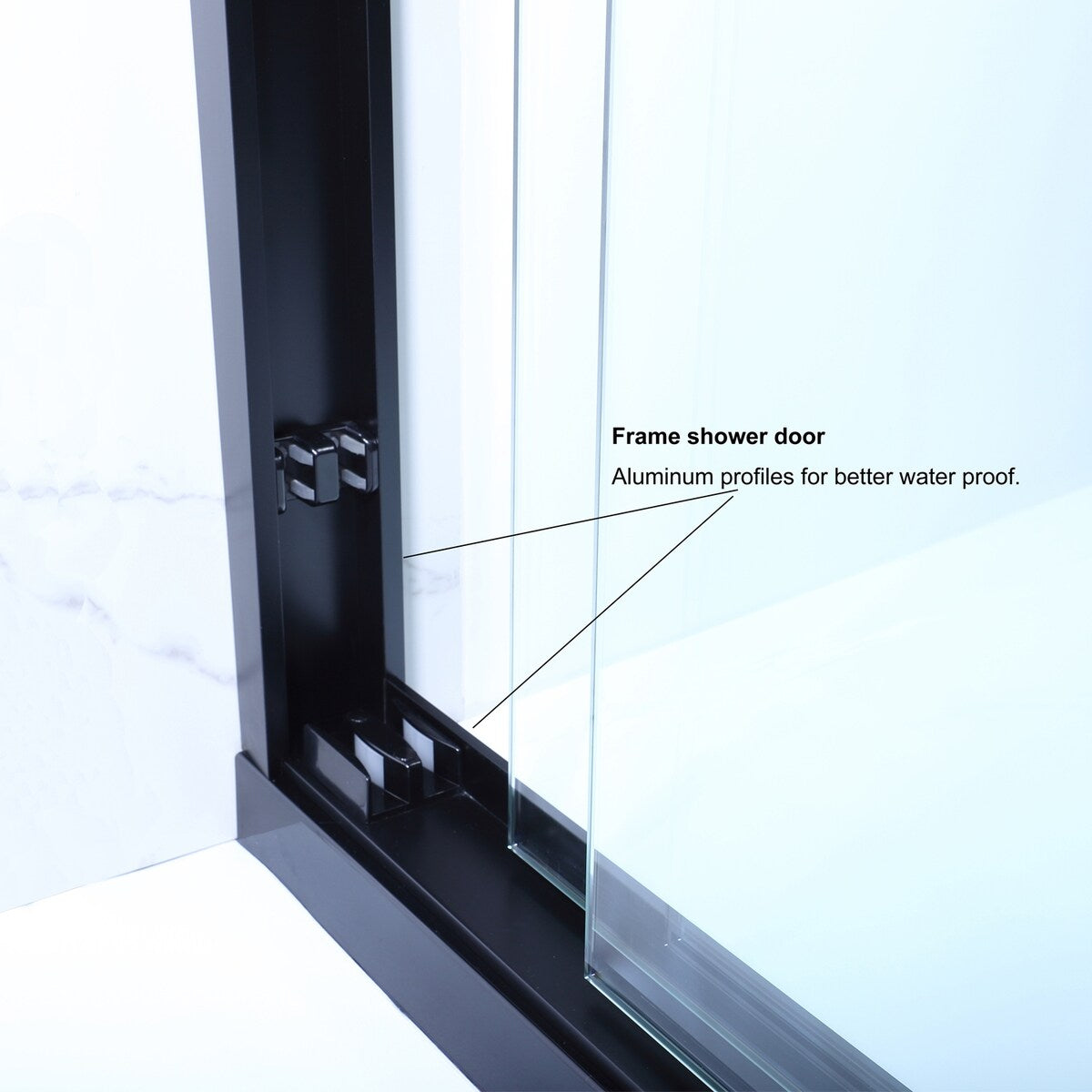 Brescia 56" W x 76" H Double Sliding Shower Door,Brushed Nickel - 56 inches