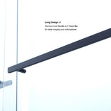 Brescia 56" W x 76" H Double Sliding Shower Door,Brushed Nickel - 56 inches