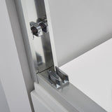 Brescia 56" W x 76" H Double Sliding Shower Door,Brushed Nickel - 56 inches