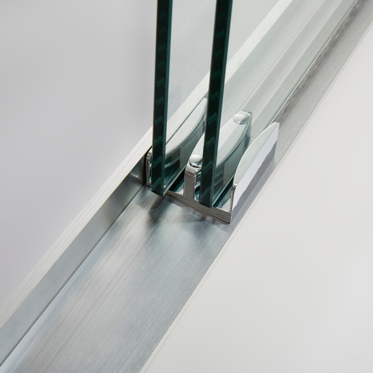 Brescia 56" W x 76" H Double Sliding Shower Door,Brushed Nickel - 56 inches