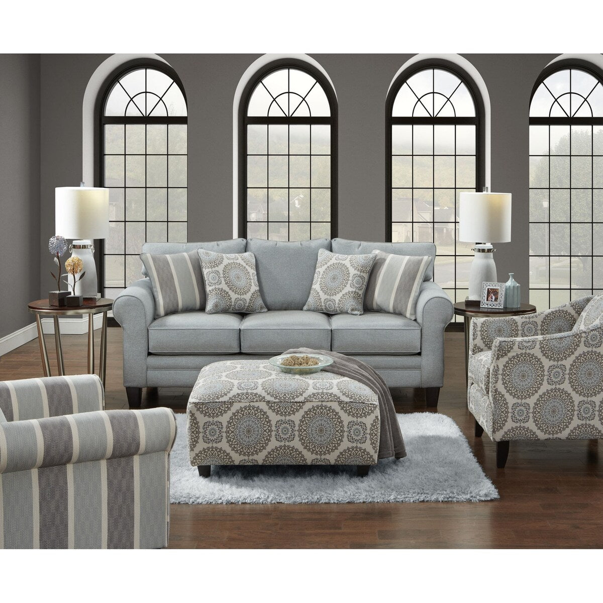 Brianne Twilight Cocktail Ottoman