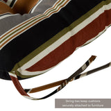 Brick Stripe 20-inch Outdoor Dining Seat Cushion by Greendale Home Fashions