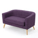 Bridie Mid-Century Fabric Loveseat by Christopher Knight Home