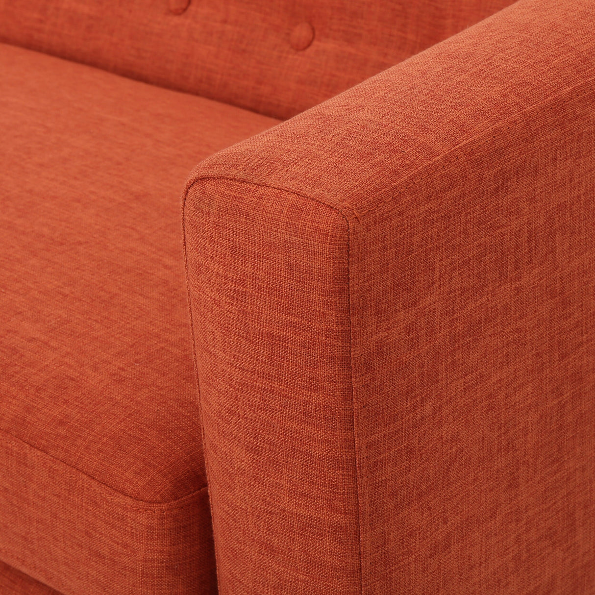 Bridie Mid-Century Fabric Loveseat by Christopher Knight Home