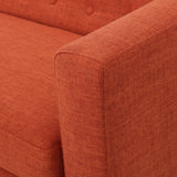 Bridie Mid-Century Fabric Loveseat by Christopher Knight Home
